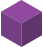 A single cube, corner pointing upwards; The isomorphic perspective revealing an hexangonal outline.